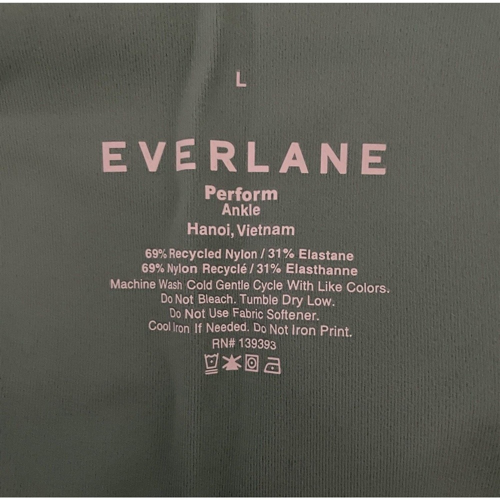 Everlane Women's High Rise The Perform 24/7 Legging NC3 Dark Mint Large NWT - Picture 6 of 6